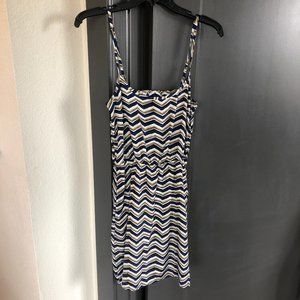 Mimi Chica Silk Zig Zag Dress